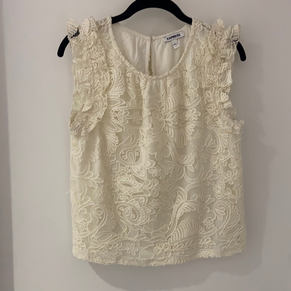 Express Sheer Design Top